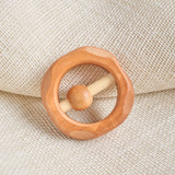 Cherry Wood Rattle & Maple Wood Teether Gift Set