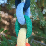 Felted Ring Chain - 6 Loops