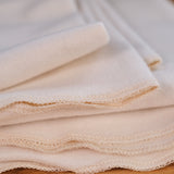 Single Layer Organic Cotton Fleece Blanket with Rounded Corners - 46" x 48"