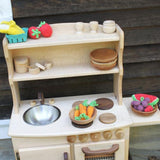 Simple Hearth Wooden Play Kitchen, Maple