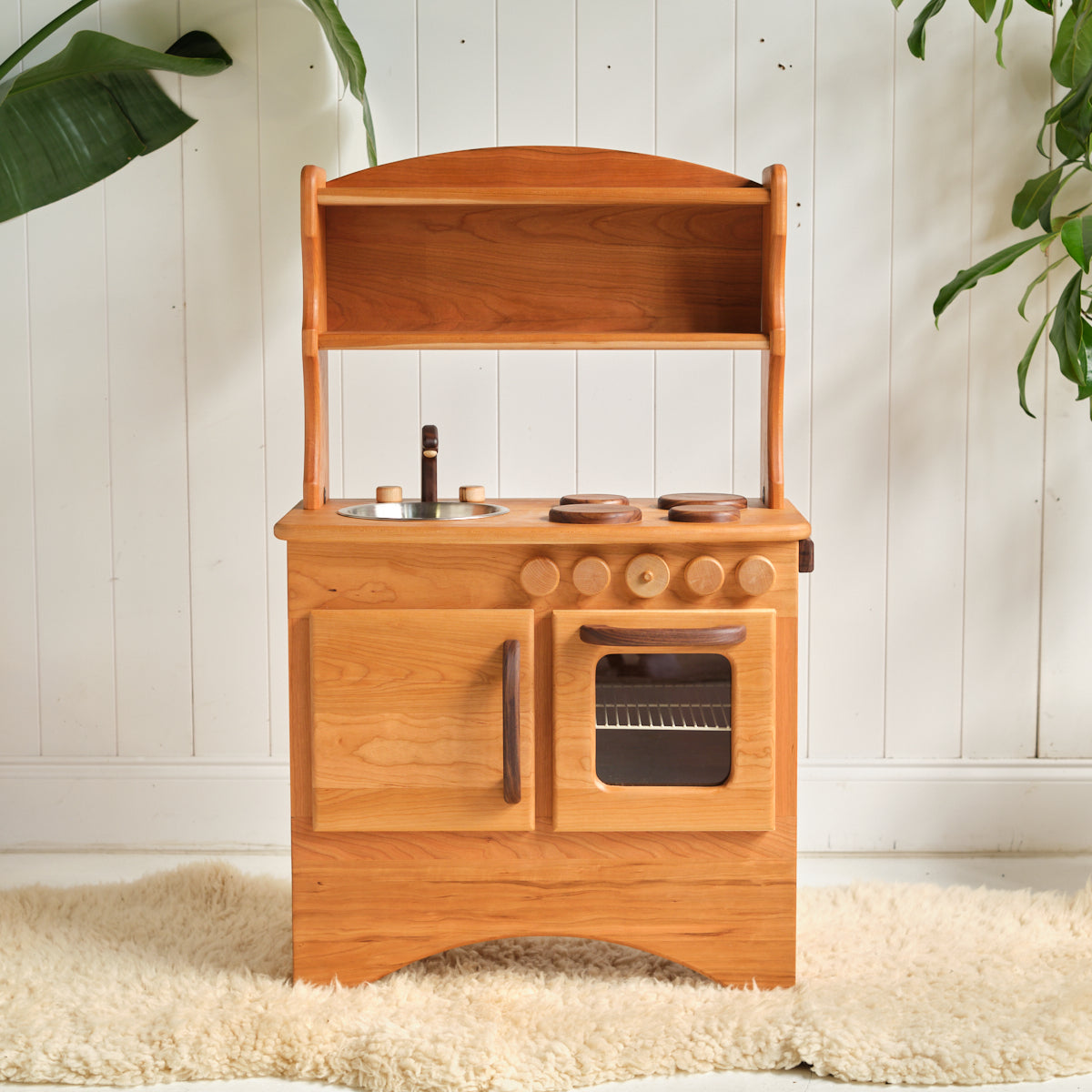Premium Wooden Hearth Play Kitchen with Soft Closed Hinges