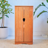 All Cherry Cabinet Wood Shelving - 12-3/8" L x 16.5" W x 36" H - Art Storage Cabinet