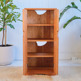 All Cherry Cabinet Wood Shelving - 12-3/8" L x 16.5" W x 36" H - Art Storage Cabinet