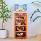 All Cherry Cabinet Wood Shelving - 12-3/8" L x 16.5" W x 36" H - Art Storage Cabinet