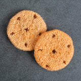 Two Knitted Chocolate Chip Cookies