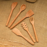 Child's Cooking Utensils Trio with Fork, Honey Dipper and Jar Scraper