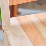 Farmhouse Chair, Single (All Natural Beeswax finish) - 12.5" L x 14" W x 27" H - Child Size