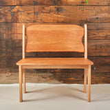 Children's Farmhouse Bench - Cherry with Maple Accents - 26" L x 14" W x 27" H