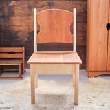 PreOrder School Chair with a 16" High Early Grades Seat - Tung Oil Finish - 17" L x 17.5" W x 32" H - 4-6 weeks