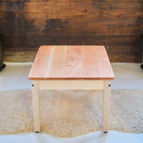Play Table & Two Crates or Table Only - Cherry with Maple Accents - 33" L x 22" W x 16" H - Child Size