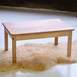 Play Table - Cherry with Maple Accents - Without Crates (16" tall)