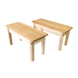 Cherry Simple Table & Two Benches