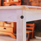 Cherry Simple Table & Two Benches or Table Only - 33" L x 21 3/4" W x 24 1/2" H - Child Size