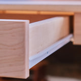 Simple Maple Wood Desk and Farmhouse Chair - 33" L x 22" W x 24" H