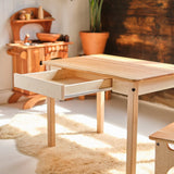 Simple Desk with Farmhouse Chair or Desk Only - 33" L x 22" W x 24" H - Child Size