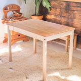 Large Cherry Wood Desk with Eco Water-based Hard Finish - Child or Adult Height - 42" L x 28" W