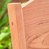 Sculpted Adult Height Cherry and Maple Chair - Beeswax Finish - 17.5" D x 16.5" W x 30" H