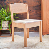 Sculpted Adult Height Cherry and Maple Chair - Hard Matte Clear Finish - 17.5" D x 16.5" W x 30"