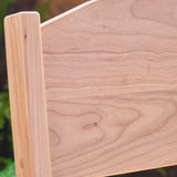 Sculpted Adult Height Cherry and Maple Chair - Hard Matte Clear Finish - 17.5" D x 16.5" W x 30"