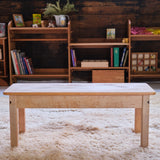 Everyday Bench - Child Height -  36" long  - Cherry with Maple Accents