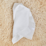 White Silk Habotai Squares - Three Different Sizes - Undyed