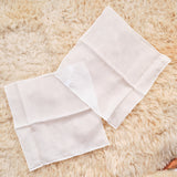 White Silk Habotai Squares - Three Different Sizes - Undyed