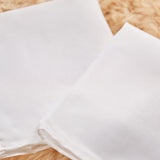 White Silk Habotai Squares - Three Different Sizes - Undyed