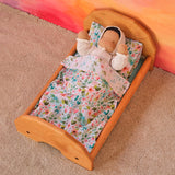 Organic Doll Mattress and Patterned Sheets by Camden Rose (Fits our Doll Bed or Doll Cradle)