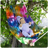 Doll Hammocks, Vibrant Rainbow or Multicolor Swirl