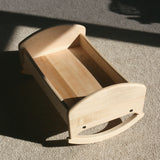 Maple Wood Doll Cradle