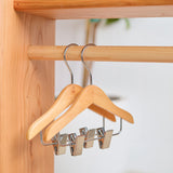 Cherry Wood Doll Clothes Stand / Clothes Caddy & Hangers Bundle - 23" L x 8" W x 23" H