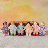 4" Waldorf Dollhouse Little Girl Dolls
