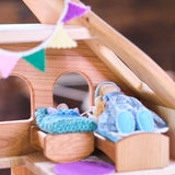 Three-Story Dollhouse - Cherry Wood