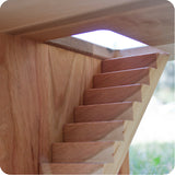 Three-Story Dollhouse - Cherry Wood
