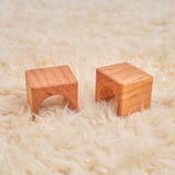 Fairy Country Cottage/Dollhouse, Cherry Wood with Maple Accents - With or Without 10-Piece Furniture Set