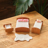 Dollhouse Accessory Set (7 pieces) Sherpa & Floral - Pink, Red or All White