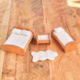 Dollhouse Accessory Set (7 pieces) Sherpa & Floral - Pink, Red or All White
