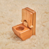 Cherry Wood Toilet, Tub, and Sink Set