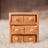 Cherry Wood Dollhouse Dresser