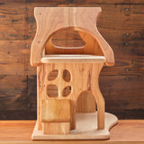 Fairy Country Cottage/Dollhouse, Cherry Wood with Maple Accents - With or Without 10-Piece Furniture Set