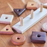 Trio Shape Stacker - 3 Woods, 3 Shapes