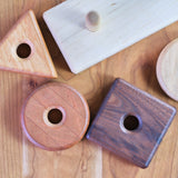 Trio Shape Stacker - 3 Woods, 3 Shapes