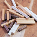 Graduated Wooden Stick Building Blocks, Set of 30