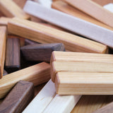 Graduated Wooden Stick Building Blocks, Set of 30