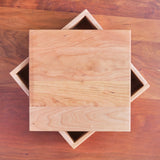Square Cherry Storage Crate / Tray - 10 1/2" x 10 1/2" x 3 1/2" (With or Without Lid)
