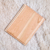 Rectangle Cherry Wood Storage Crate / Tray - 13 1/2" L x 10 1/2" W x 3 1/2" H (with or without lid)