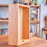 Rectangle Cherry Wood Storage Crate / Tray - without Lid 9" x 12"