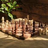 16" x 16" Walnut and Maple Checkerboard
