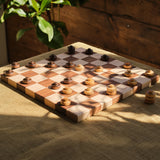 16" x 16" Walnut and Maple Checkerboard
