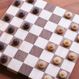 12" x 12" Walnut & Maple Checker Board
